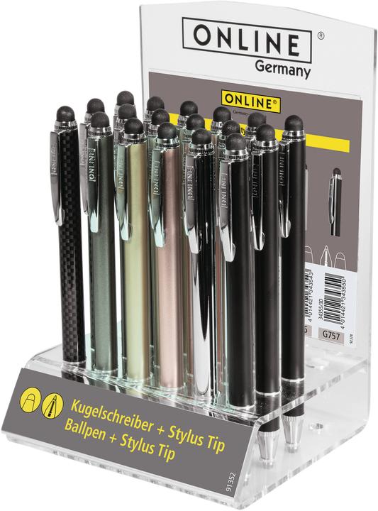 Produktbild Online Acryl Display Kugelschreiber (Multicolor, 18 x)
