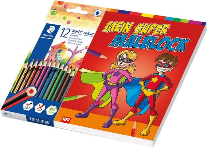 Immagine prodotto Il mio Super blocco da colorare con 12 pastelli Staedtler