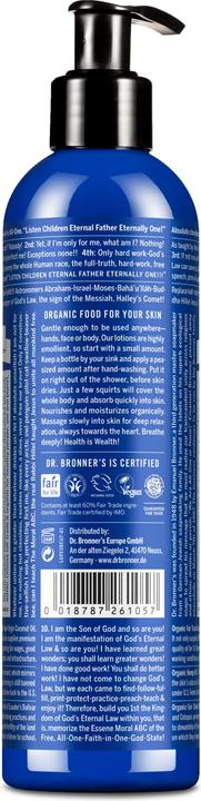 Actual product image Dr. Bronner's Organic Body Lotion Peppermint 240 ml (Body lotion, 240 ml)