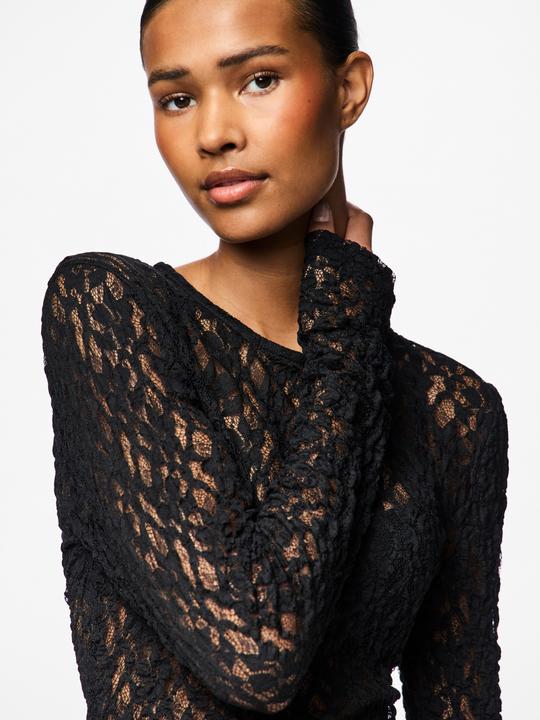 Actual product image Pieces Pchazel Ls Lace Top Noos (L)