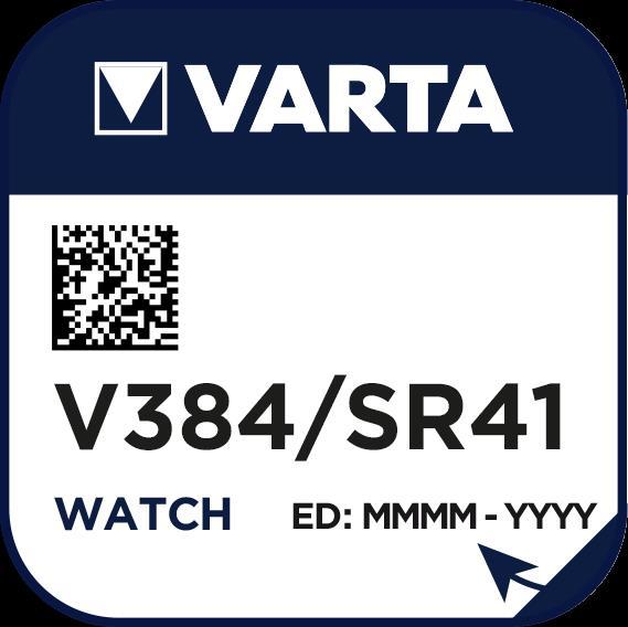 Actual product image Varta 1 Chron V 384 (1 pcs., LR41, 37 mAh)