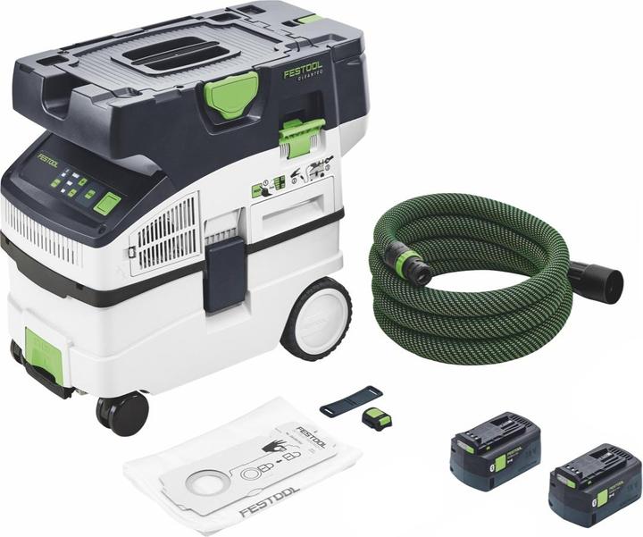 Produktbild Festool CTLC MIDI I-Basic Akku Absaugmobil 36 V ( 2x 18 V ) Staubkl. L + 2x Akku 5,0 Ah - ohne (Absauganlage)