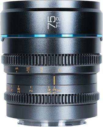 Produktbild Sirui Nightwalker Series 75mm T1.2 S35 Manual Focus Cine Lens (E Mount, Gun Metal Grey) (Sony E, APS-C / DX)