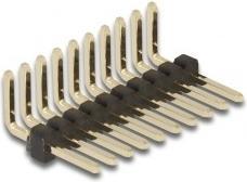 Produktbild Delock Stiftleiste 10 Pin, Rastermass 1,27 mm, 1-reihig, gewinkelt, 5 Stück