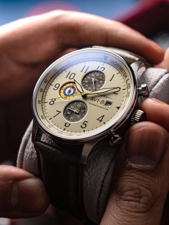 Actual product image AVI-8 AV-4011-1B Hawker Hurricane (Pilot watch)