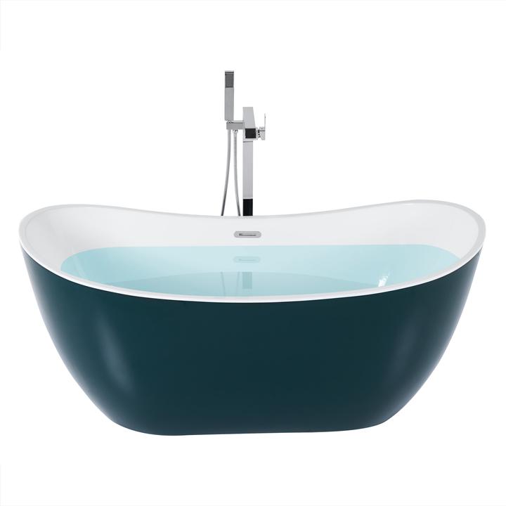 Produktbild Beliani Badewanne freistehend blaugrün oval 170 x 77 cm ANTIGUA (240 l, 77 cm, 170 cm)