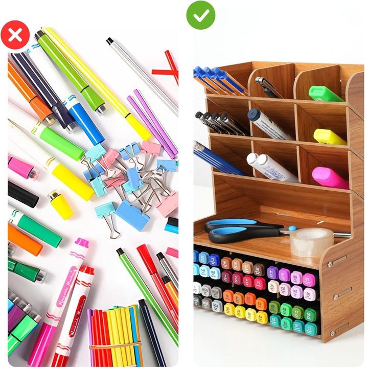 Actual product image Hermex Pen storage Office desk pen holder Pen box Desk organiser Pen desk organiser