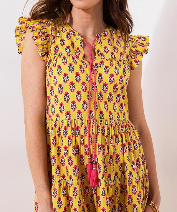 Produktbild Joe Browns Tassel Detail Floral Frilly Sleeve Mini Dress (16)
