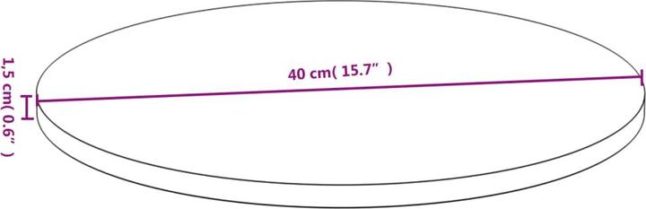 Produktbild VidaXL Douglas (Ø 40 x 1.5 cm)