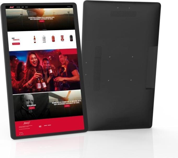 Produktbild Allnet High Performance Display 35,60cm (14"), Android 12, RK3588, NFC, PoE, HDMI In, Farbe schwarz (14", 128 GB, Schwarz)