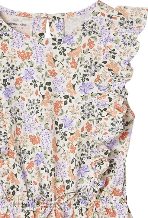 Actual product image Vertbaudet Bedrucktes Mädchen Jerseykleid mit Volantärmeln (92)