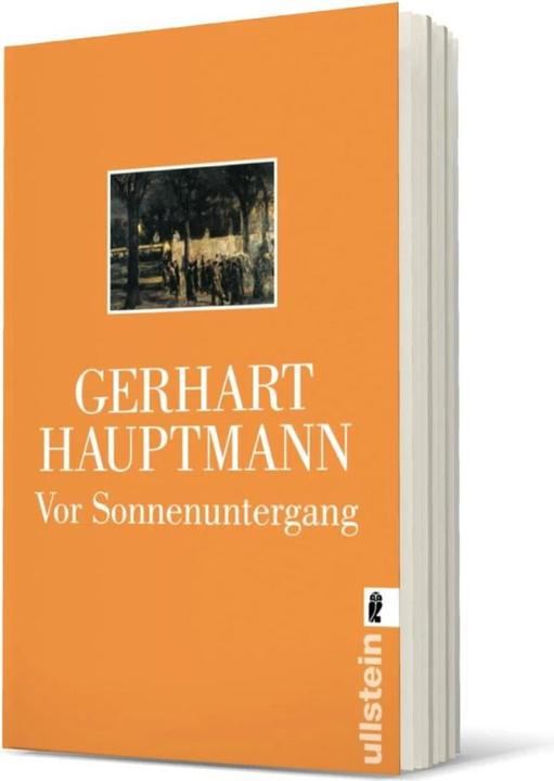 Image du produit Vor Sonnenuntergang (Allemand, Capitaine Gerhart, 2002)