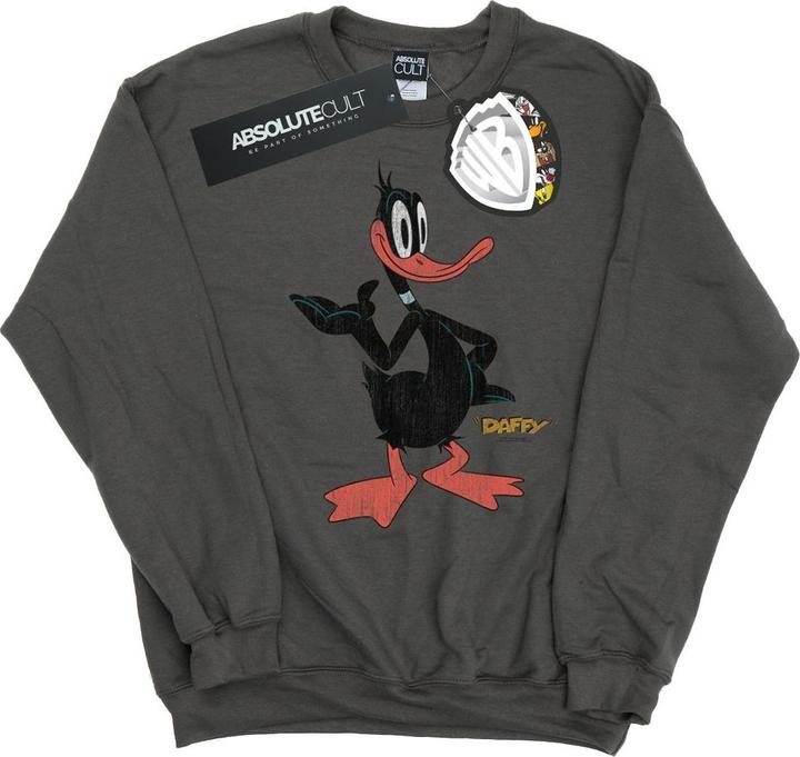 Looney Tunes Daffy Duck Distressed Sweatshirt Jungen