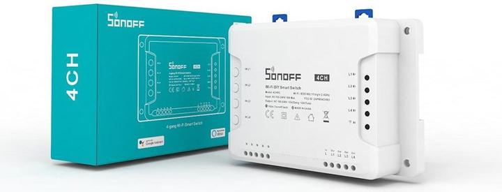 Produktbild Sonoff 4CHR3 - 4-gang Wi-Fi Smart Switch (Schaltaktor)
