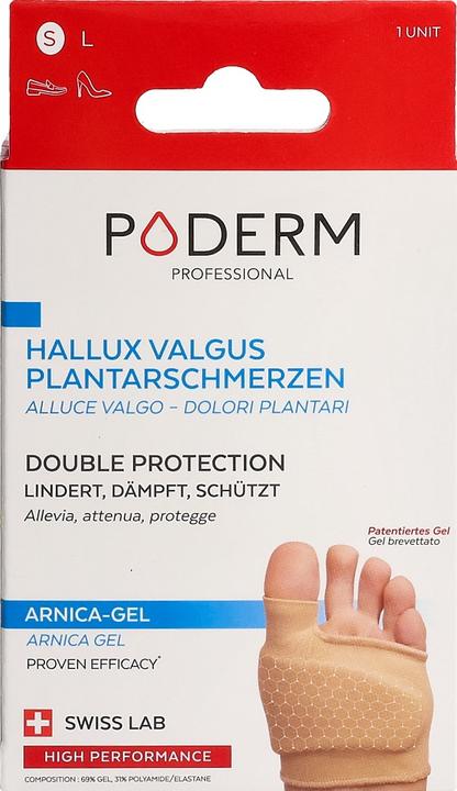 Produktbild Poderm Doppelschutz für Hallux Valgus Ballenzeh & Fusssohlenschmerzen (Druckentlastung, 202.50 ml)