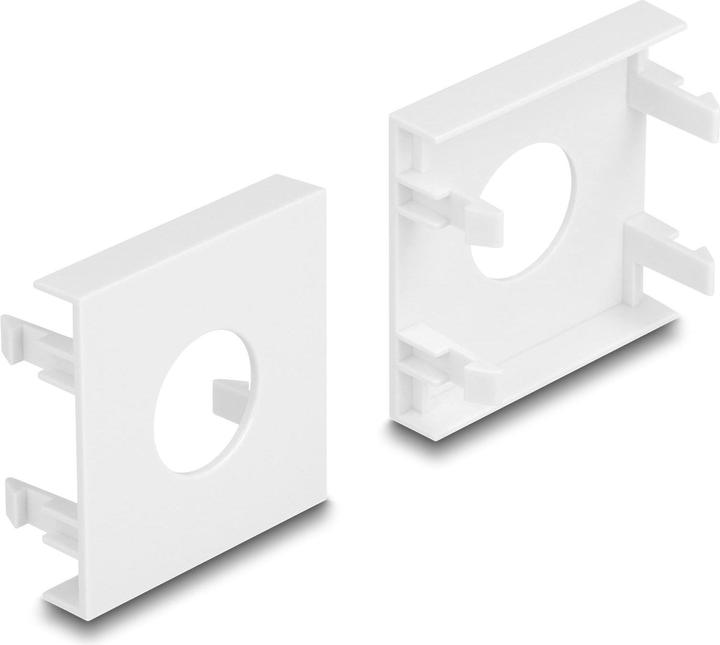 Actual product image Delock Easy 45 module cover hole cut-out Ø 19.2 mm, 45 x 45 mm 5 pieces white