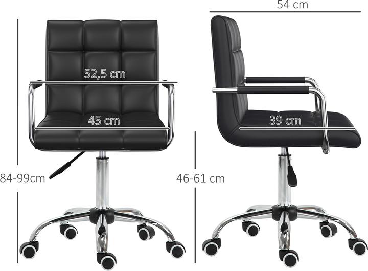 Actual product image Homcom Office chair with castors