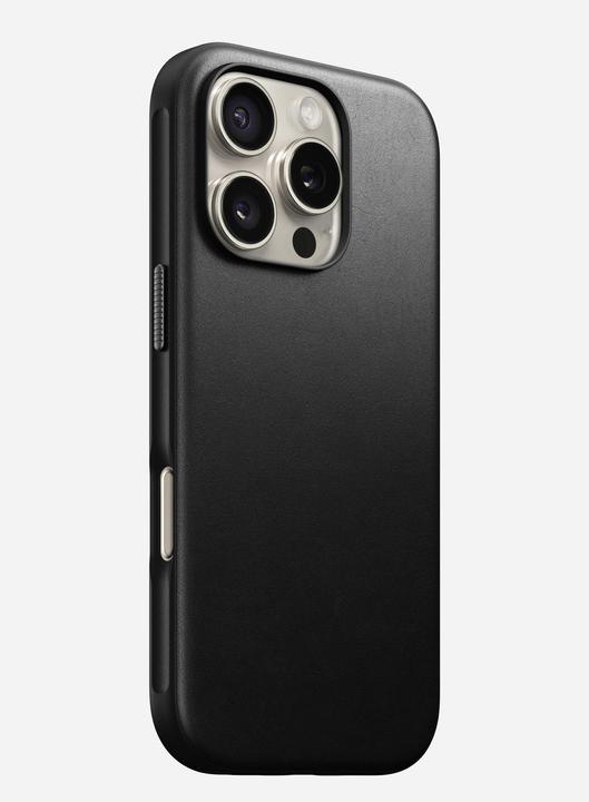 Produktbild Nomad Modern Leather Case iPhone 16 Pro Black (Apple iPhone 16 Pro)