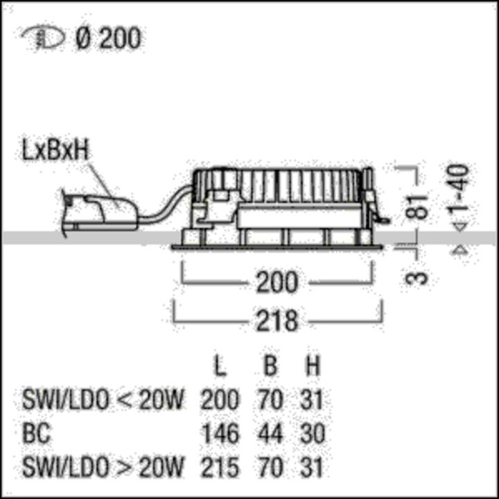 Image du produit Zumtobel Group LED Downlight Panos EVO #60815874 R200L24W840230VFALWH Panos Infinity/evolution R Dow (2535 lm)