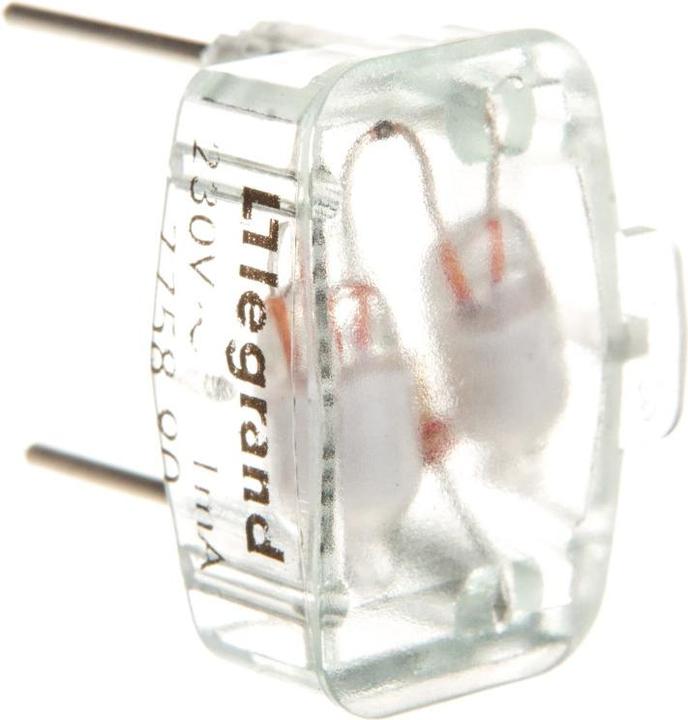 Actual product image Legrand PRO21 Glow lamp 775890 21 230V 1.0mA green for push-button only