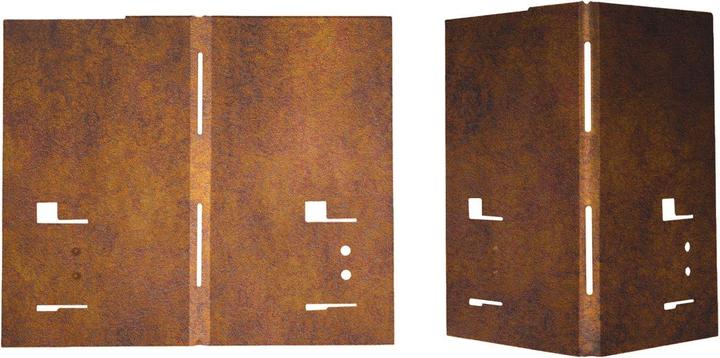 Image du produit Green Split Coin pour bordure de pelouse en acier Corten, bordure de parterre, 8 x 8 x 18,5 cm (8 cm)
