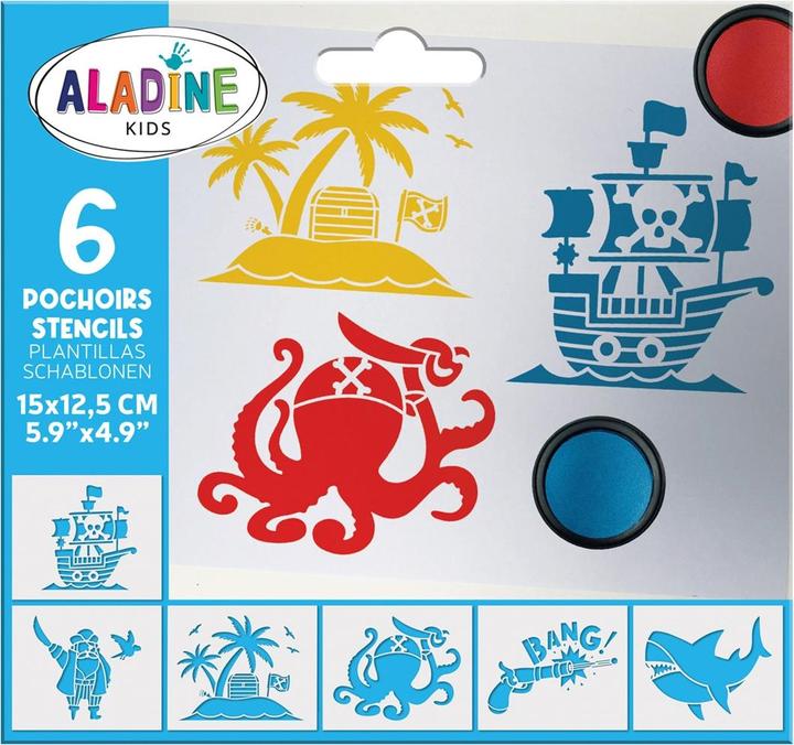 Actual product image Aladine Stencils Pirates (MQ6)