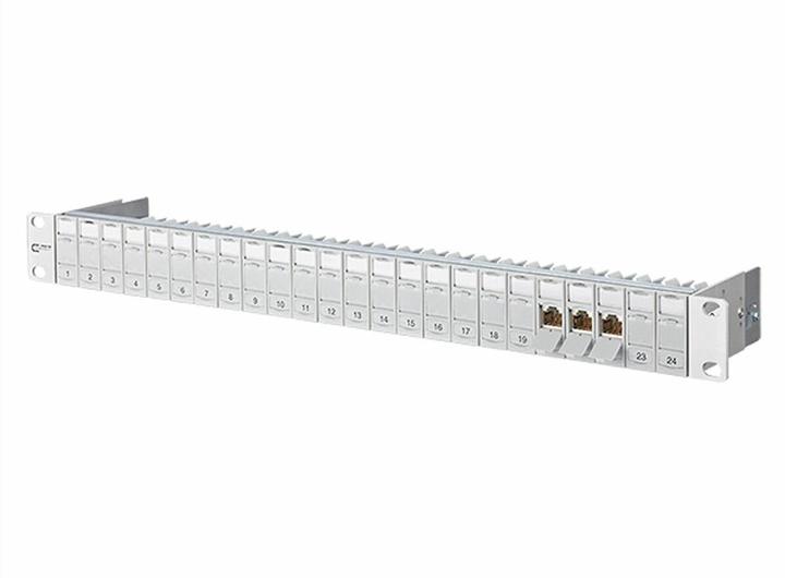 Image du produit Metz Connect BTR E-DATmodul 24x8 CAT6 1HE (Panneau de brassage)