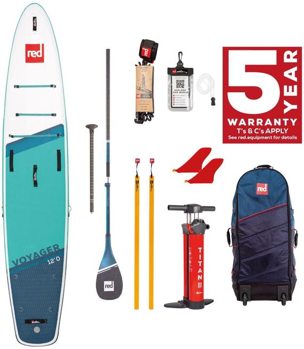 Produktbild Red Paddle Aufblasbares SUP 12' *28" Voyager Set mit Paddel (12')
