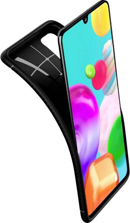 Actual product image Spigen Galaxy A41 Case Rugged Armor Matte Black