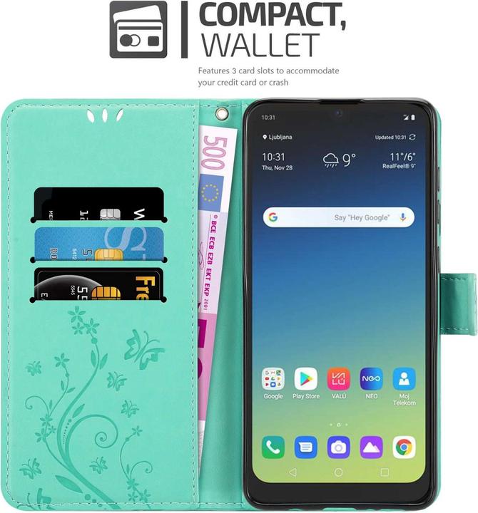 Produktbild Cadorabo Hülle für LG K40S mit Blumen Muster (LG K40s)