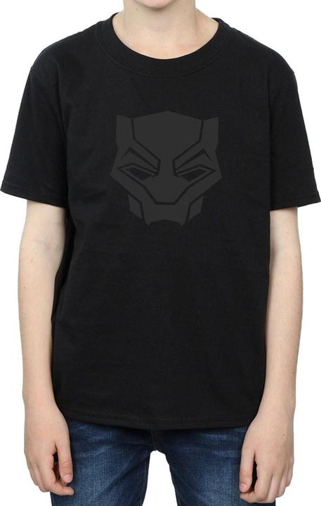 Immagine prodotto Maglietta Black Panther nera su nero per ragazzi (116)