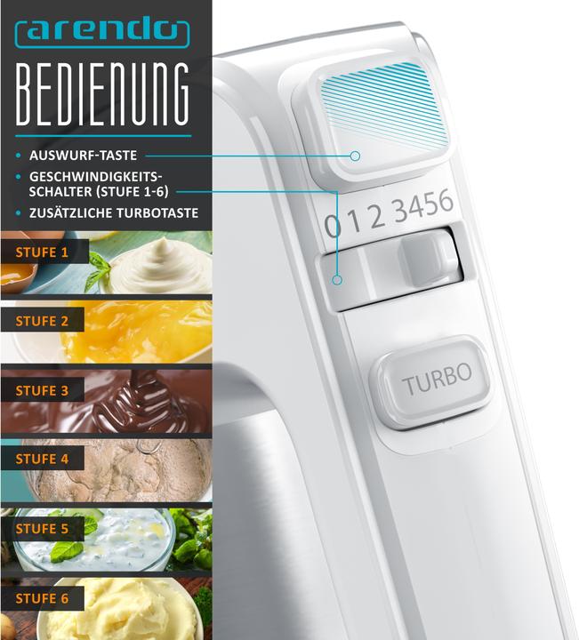 Produktbild Arendo Elektrischer Handmixer (400 W)