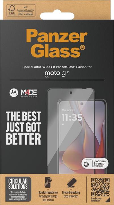 Image du produit PanzerGlass Ajustement ultra-large (1 pièce(s), Vivo Y75 5G)
