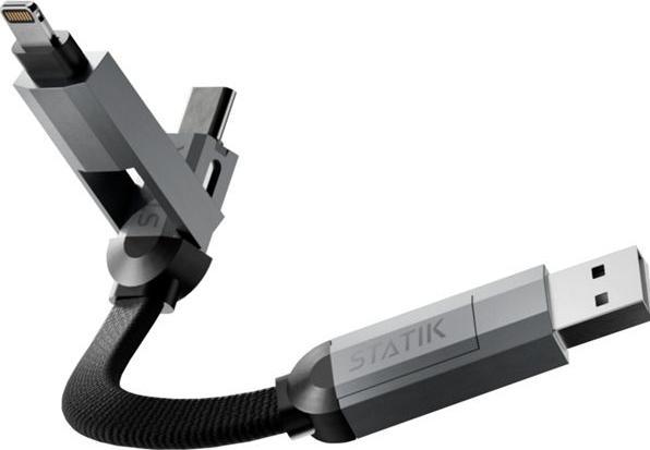 Actual product image Statik HexCharge Keychain Cable (0.16 m)