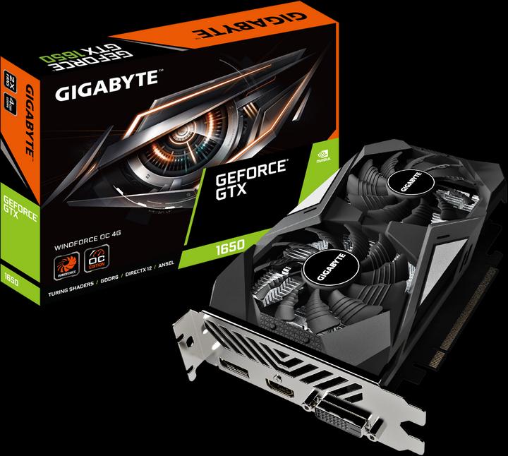 Produktbild Gigabyte GeForce GTX 1650 D6 Windforce OC 4G V2 (4 GB)