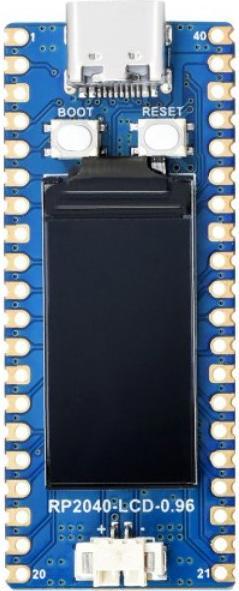 Actual product image WaveShare RP2040-LCD Raspberry Pi Pico based MCU with LCD screen