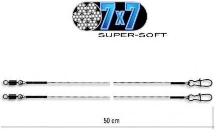 Actual product image Jenzi Powerflex 7x7 steel leader