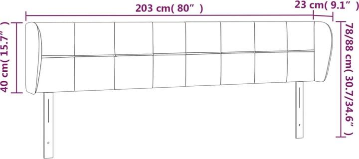 Produktbild VidaXL Sherwynd (203 x 23 x 88 cm)