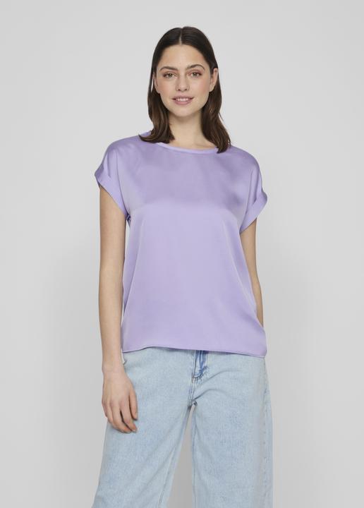 Actual product image Vila Round neckline top with short sleeves (44)
