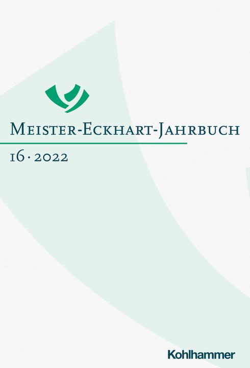 Produktbild Meister-Eckhart-Jahrbuch Band 16 (2022) (Deutsch, Freimut Löser, Regina Schiewer, Regina D. Schiewer, 2022)