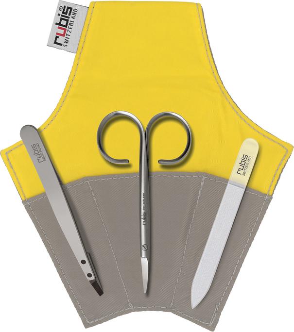 Immagine prodotto Rubis Set manicure Minuit 3 pezzi, grigio-giallo