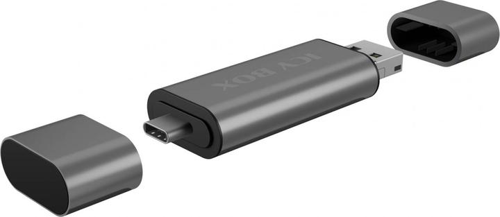 Actual product image Icy Box Card Reader External IB-CR201-C3 (Micro USB, USB, USB-C)