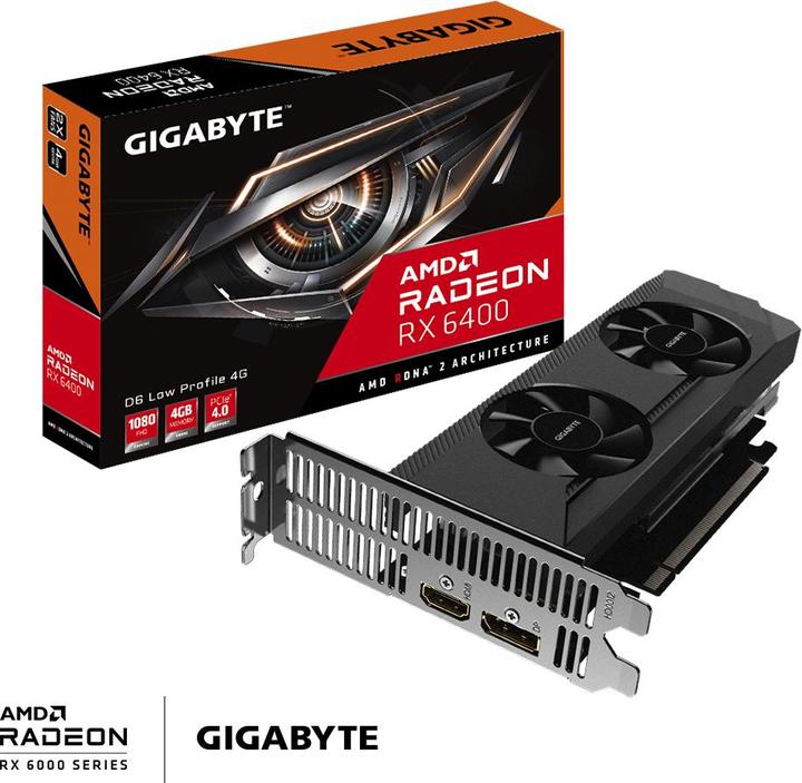 Productafbeelding Gigabyte Radeon RX 6400 D6 (4 GB)