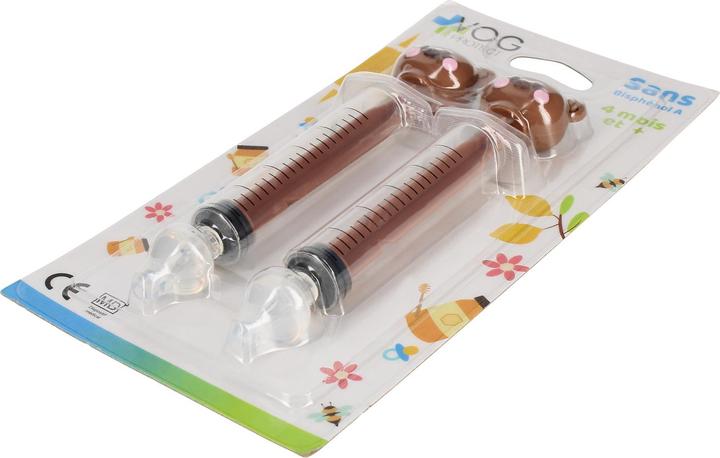 Actual product image Vog Protect Baby Bear nasal syringes x2
