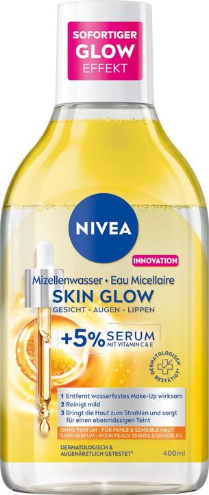 Actual product image NIVEA Skin Glow Serum Mizellenwasser DUO (Micelle water, 800 ml)
