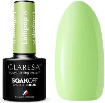 Image du produit Claresa Lollipop Vernis à ongles UV 5ml - Paquet de 8 (Vert, Vernis semi-permanent)