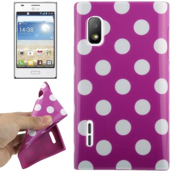 Actual product image König Design Protective cover TPU dots Case for mobile LG Optimus L5 / E610 (Optimus L5)
