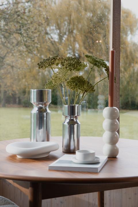Produktbild Zuiver Rome Candle Holder Marble White (8 x 8 x 24 cm)
