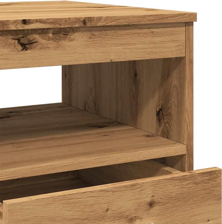 Produktbild VidaXL Schubladenschrank Artisan-Eiche 40x50x76 cm Holzwerkstoff (40 x 50 x 76 cm)
