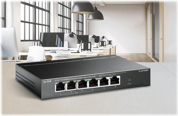 Actual product image TP-Link TL-SF1006P (6 Ports)